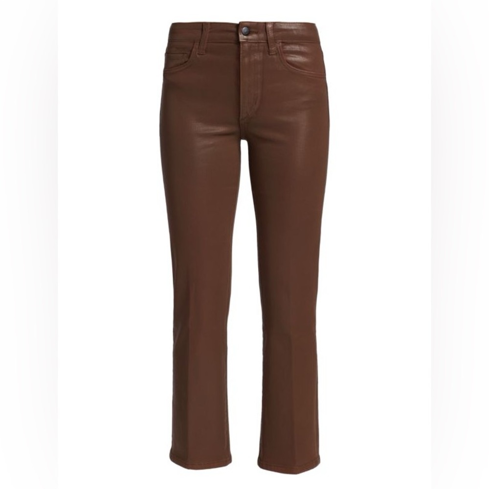 Joe's Jeans The Callie Coated High Rise Cropped Boot Cut Jeans